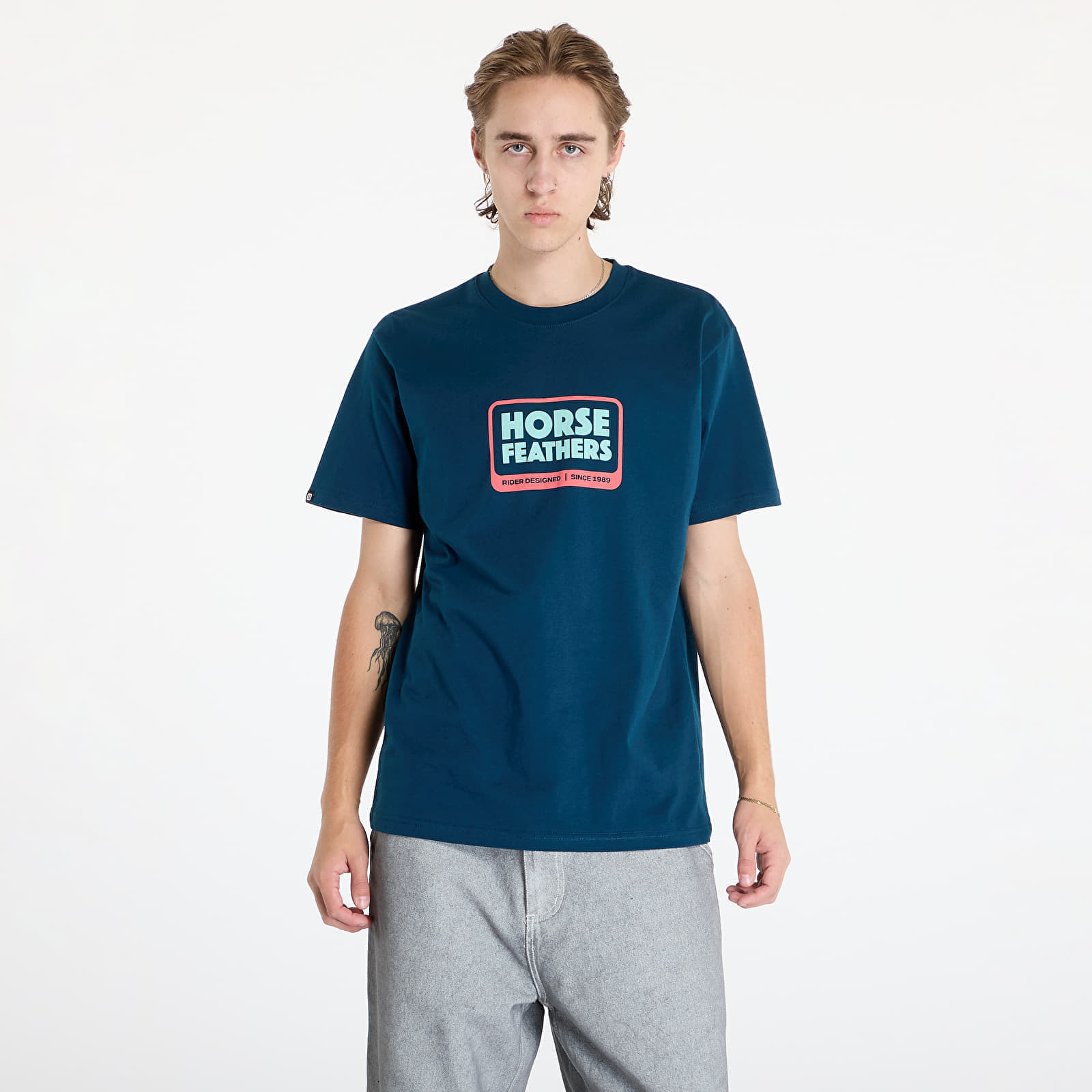 Tričko Horsefeathers Millennium T-Shirt Pond M