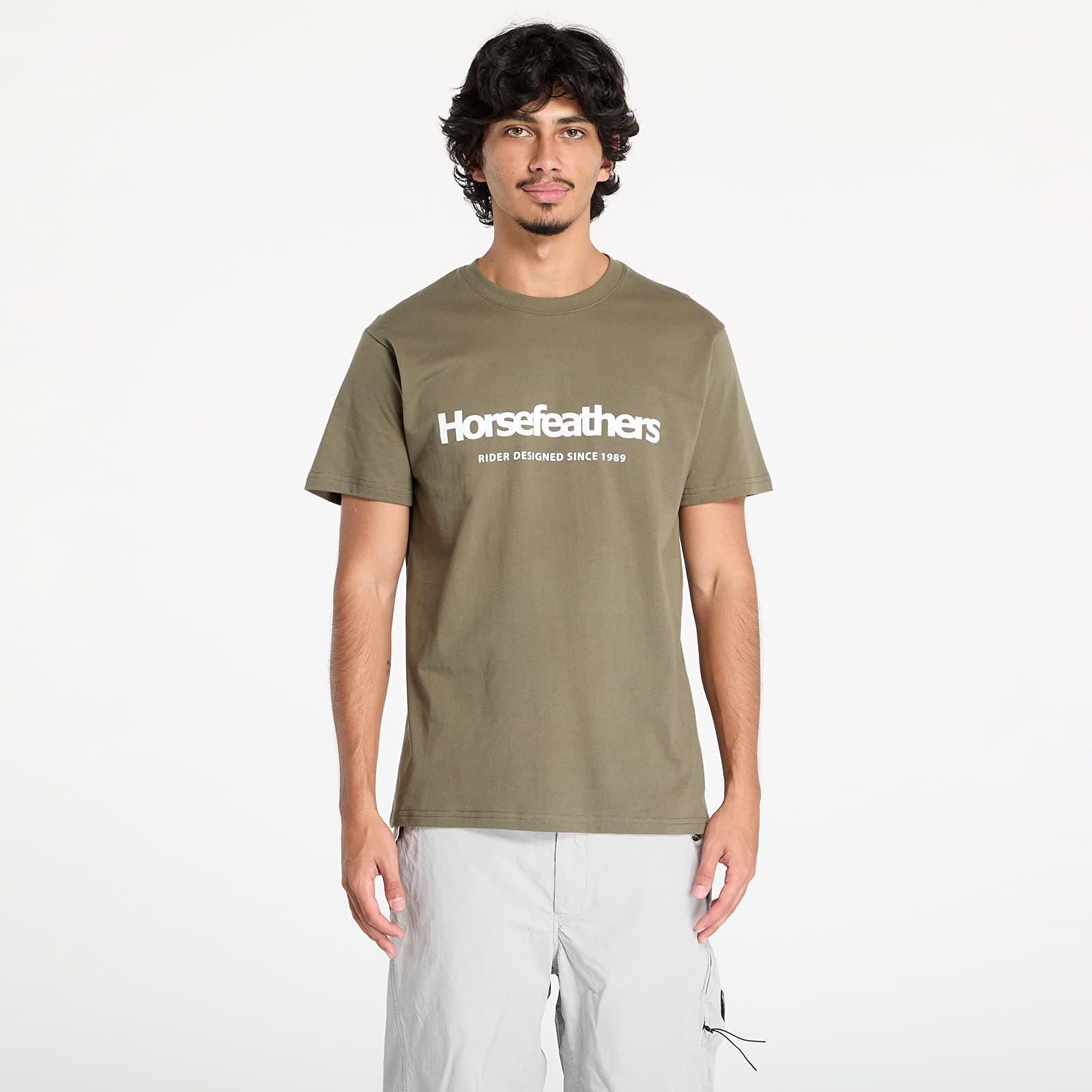 Tričko Horsefeathers Quarter T-Shirt Burnt Olive L
