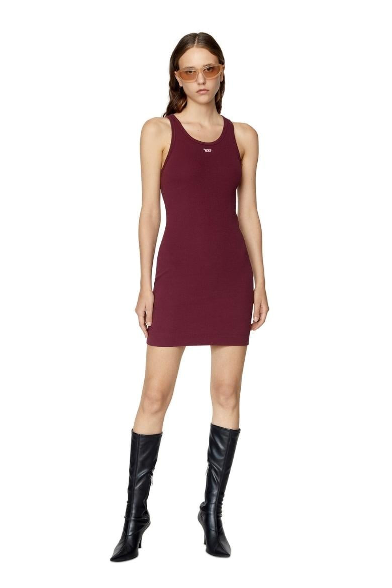 Diesel Šaty - D-TANK-D DRESS bordové