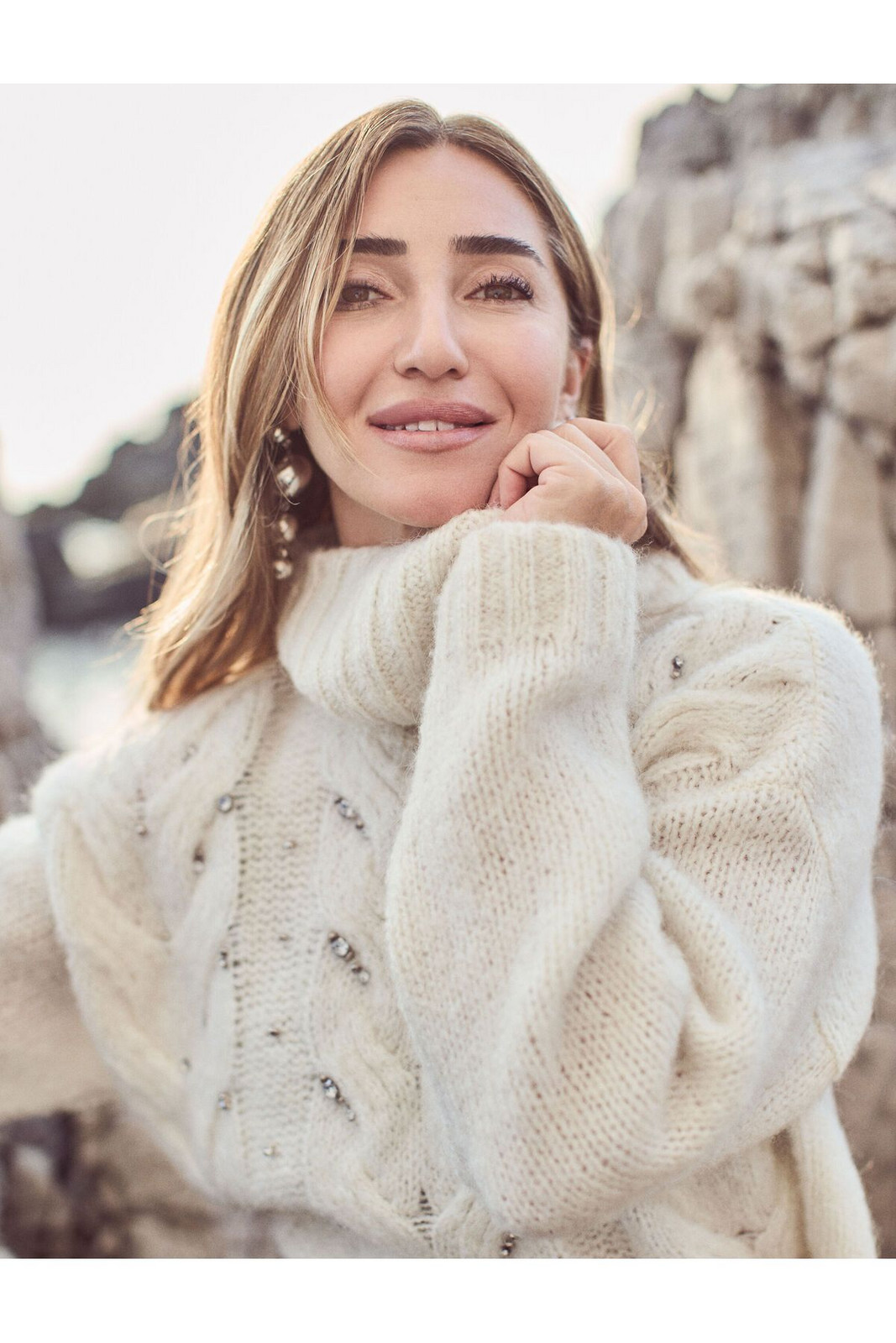Koton X Şahika Ercümen - Half Turtleneck Beaded Sweater