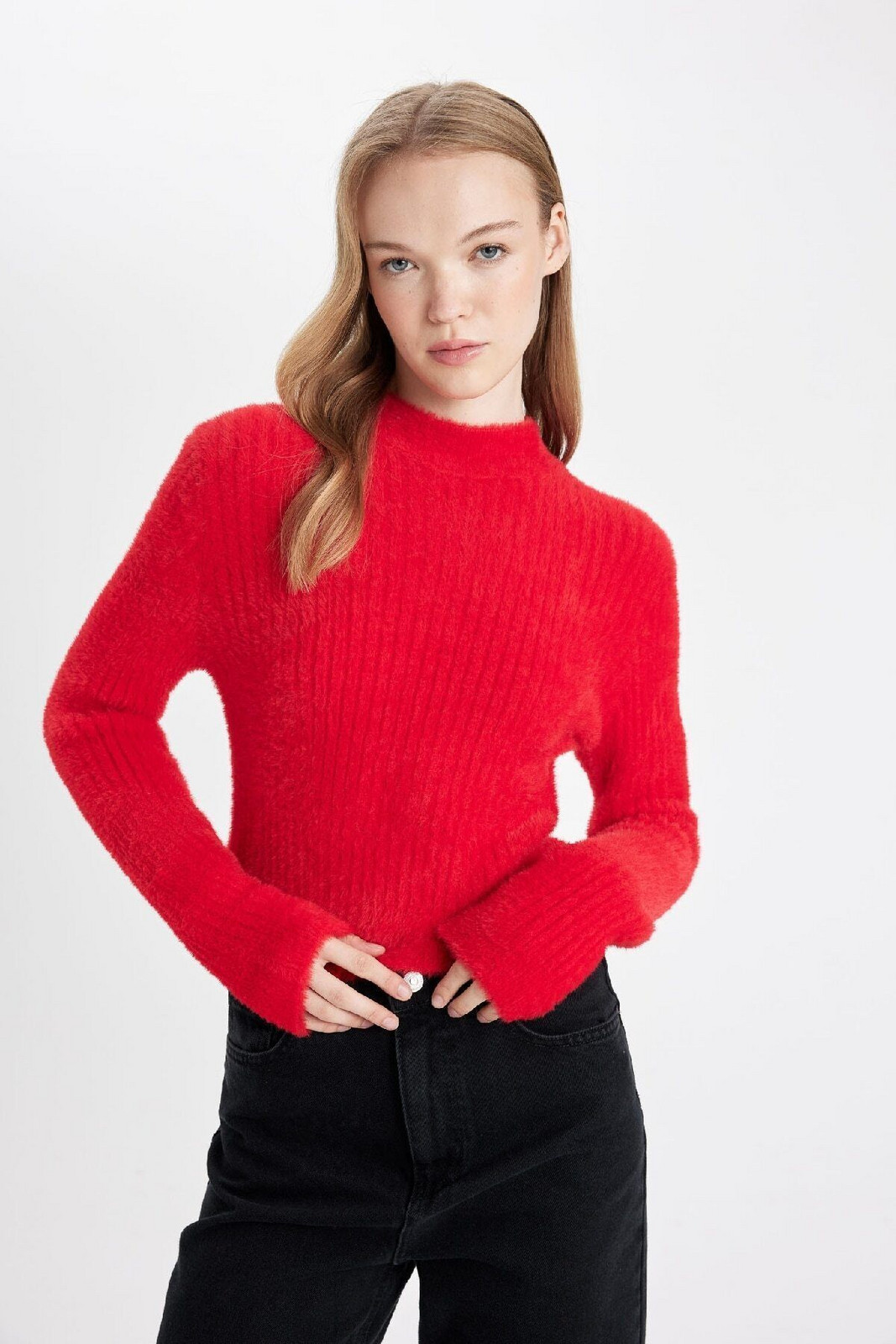DEFACTO Cool Regular Fit Half Turtleneck Knitwear Sweater