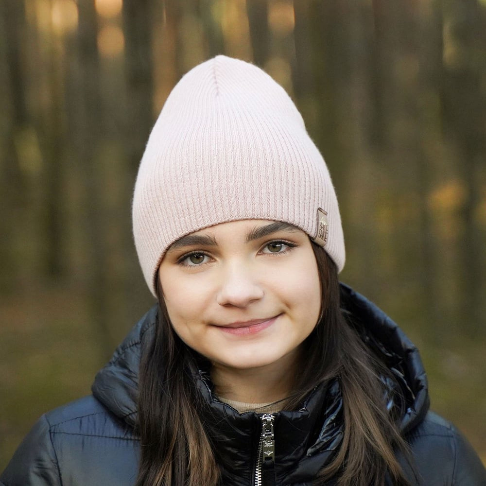 AGBO Dievčenská zimná čiapka růžová Elvina