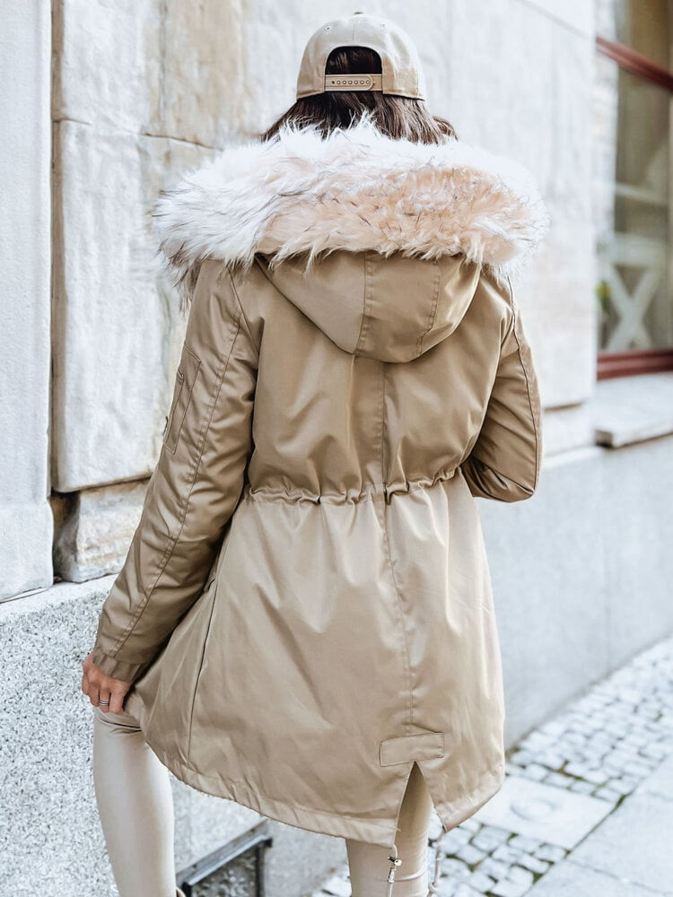 Women's winter parka GARNET beige Dstreet