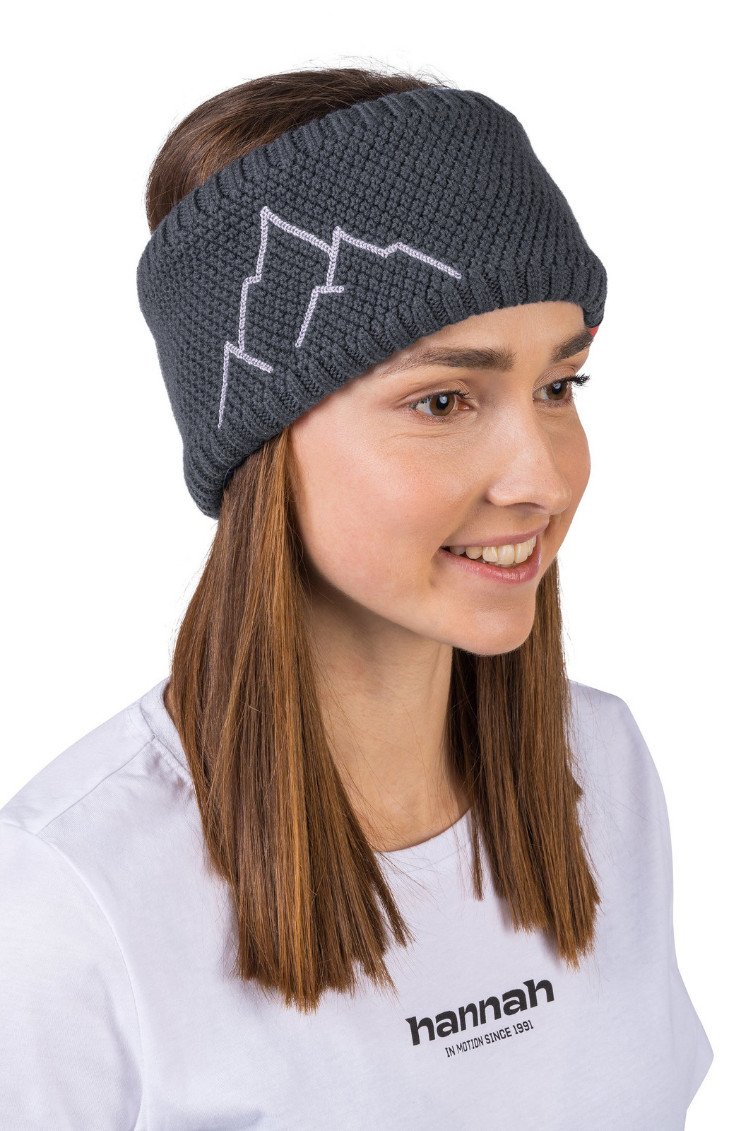 Knitted merino wool headband Hannah ASTRA sargasso sea