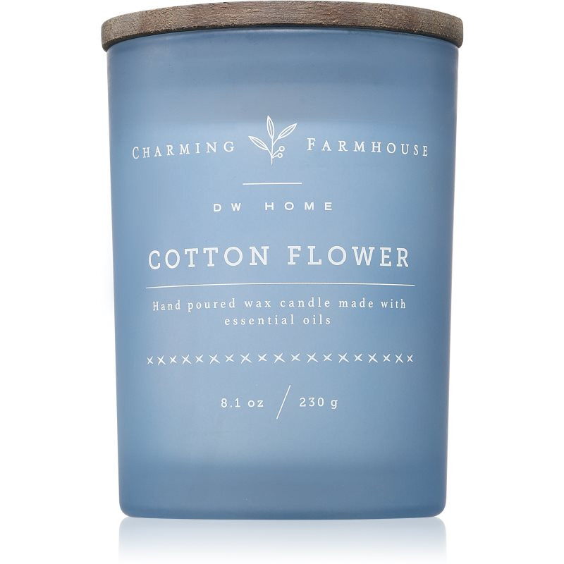 DW Home Charming Farmhouse Orchard Cotton Flower vonná sviečka 230 g