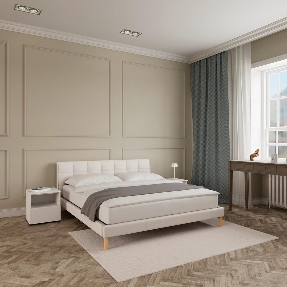 Čalúnená posteľ MARA 180x200 cm, béžová