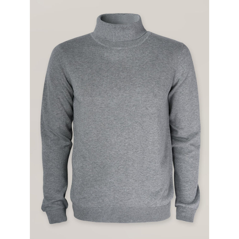 Pánsky bavlnený rolák šedej farby 17622