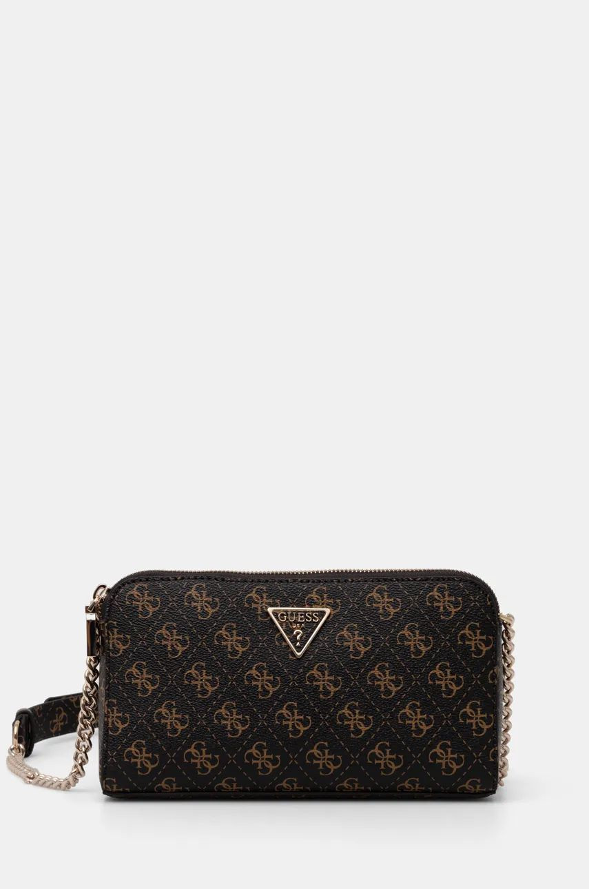 Kabelka Guess hnedá farba, HWEQG9 51012