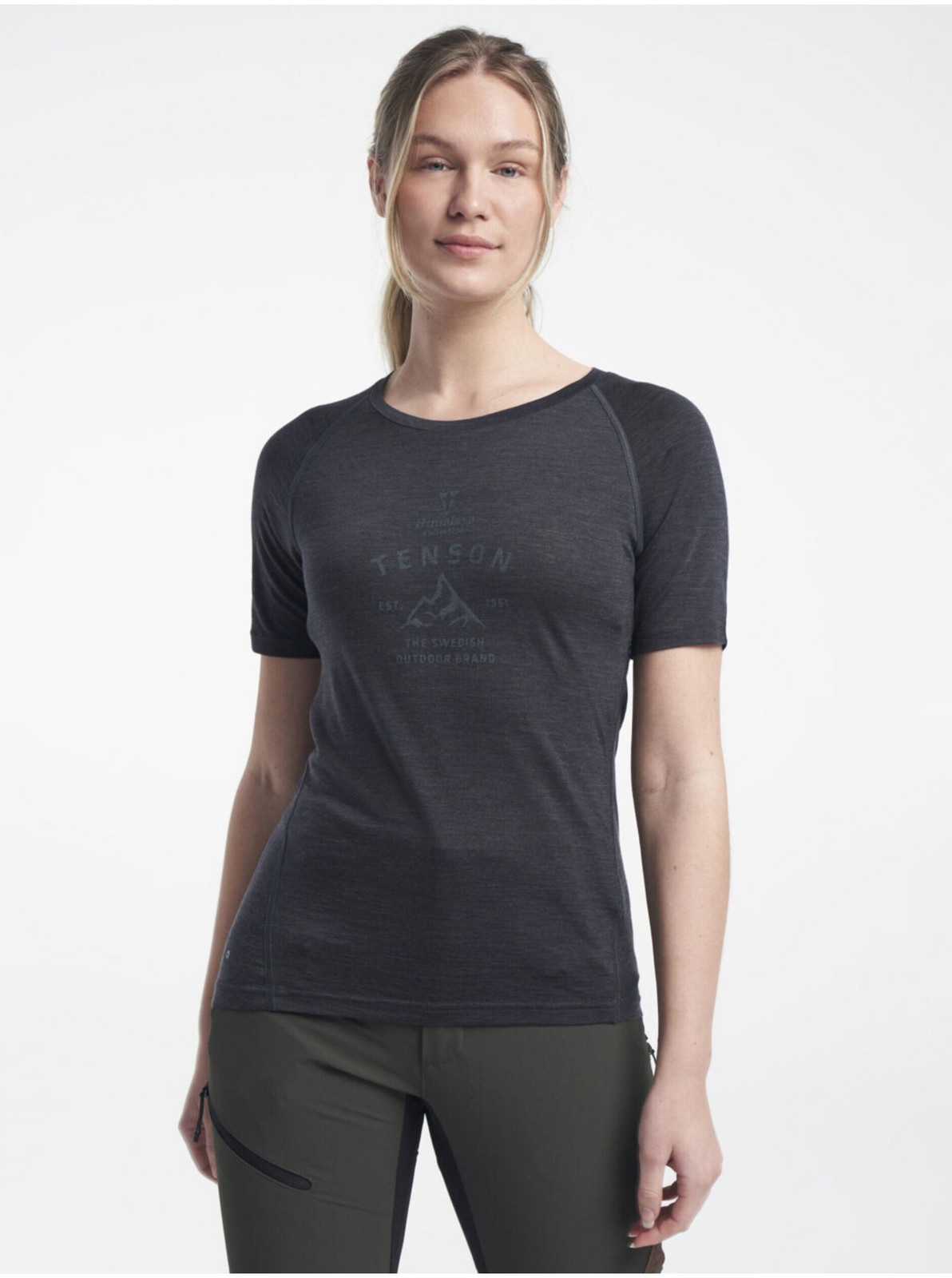 Dámske Vlnené Tričko Tenson Himalaya Wool Tee W Čierne