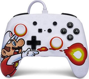 PowerA Enhanced Wired Controller for Nintendo Switch – Fireball Mario