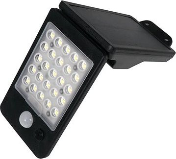 Aca Lighting LED solárne svietidlo ELISA so senzorom pohybu 2 W/200 lm/Li-Ion 3,7 V/1 mAh, čierne