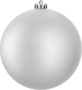 LAALU Ozdoba okrúhla strieborná matná 15 cm