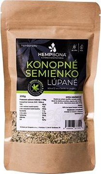 HempBona Konopné semienko, lúpané 200 g