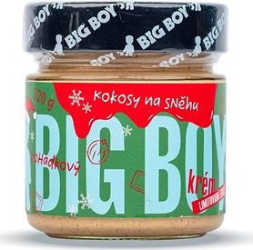 BIG BOY Kokosy na snehu – Lieskový krém s kokosom a bielou čokoládou 220 g