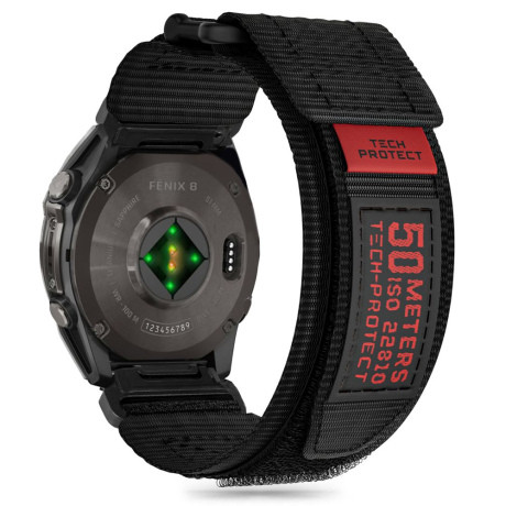Tech-Protect Scout Pro remienok na Garmin Fenix 5x / 5x Plus / 6x / 6x Pro / 7x / 8 51mm, black