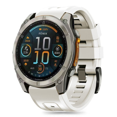 Tech-Protect Silicone remienok na Garmin Fenix 5S / 5S Plus / 6S / 6S Pro / 7S / 8 43mm, titanium