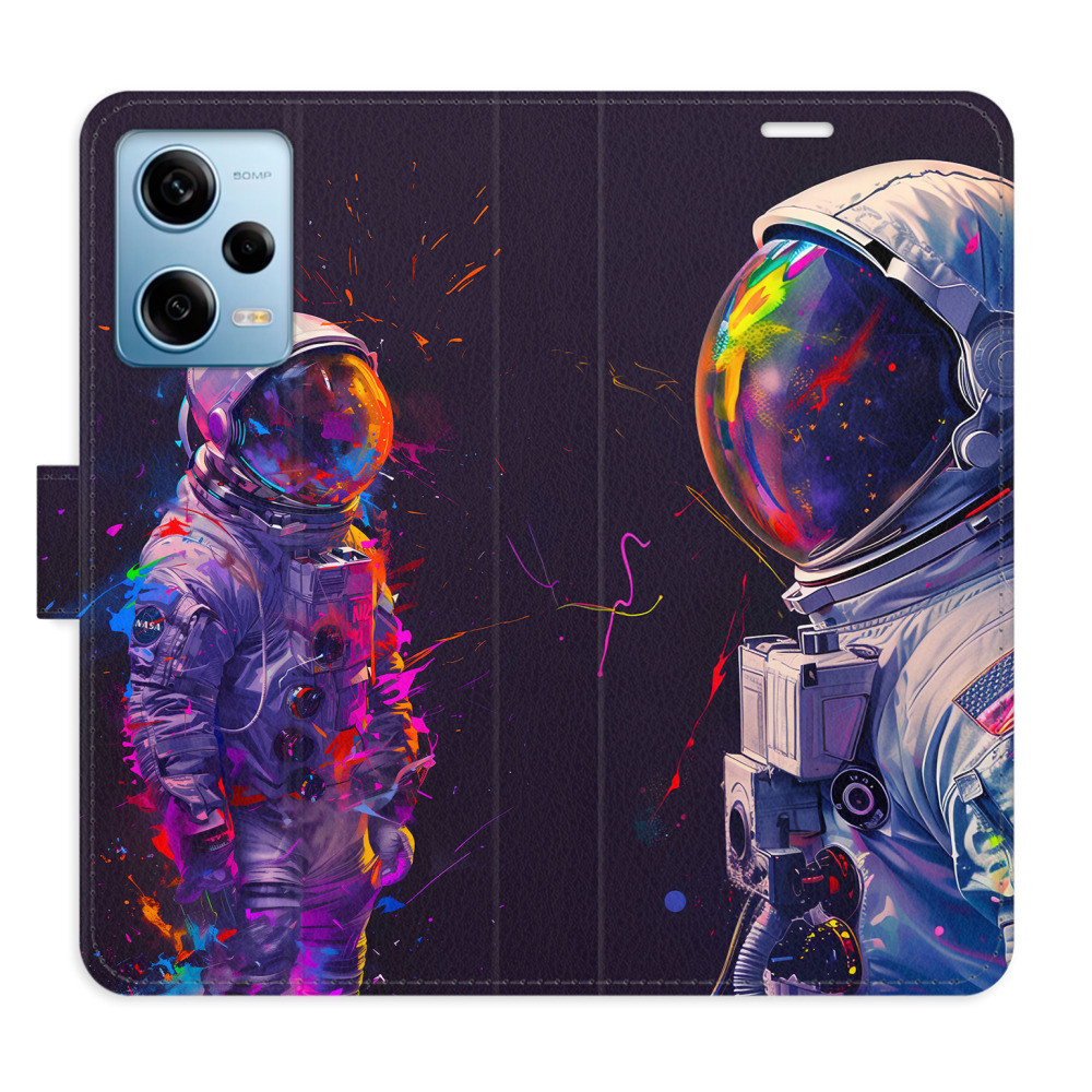 Flipové puzdro iSaprio - Neon Astronaut 02 - Xiaomi Redmi Note 12 Pro 5G / Poco X5 Pro 5G