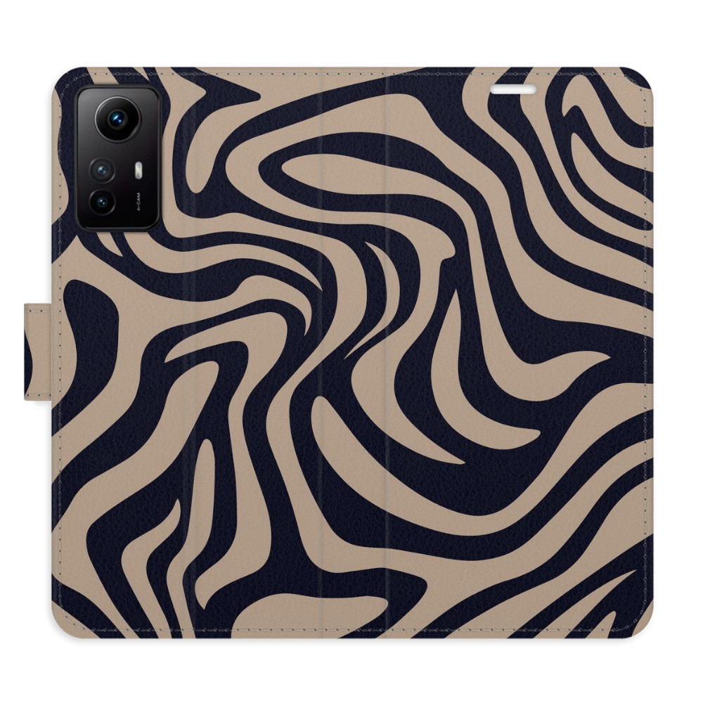 Flipové puzdro iSaprio - Zebra Black 02 - Xiaomi Redmi Note 12S