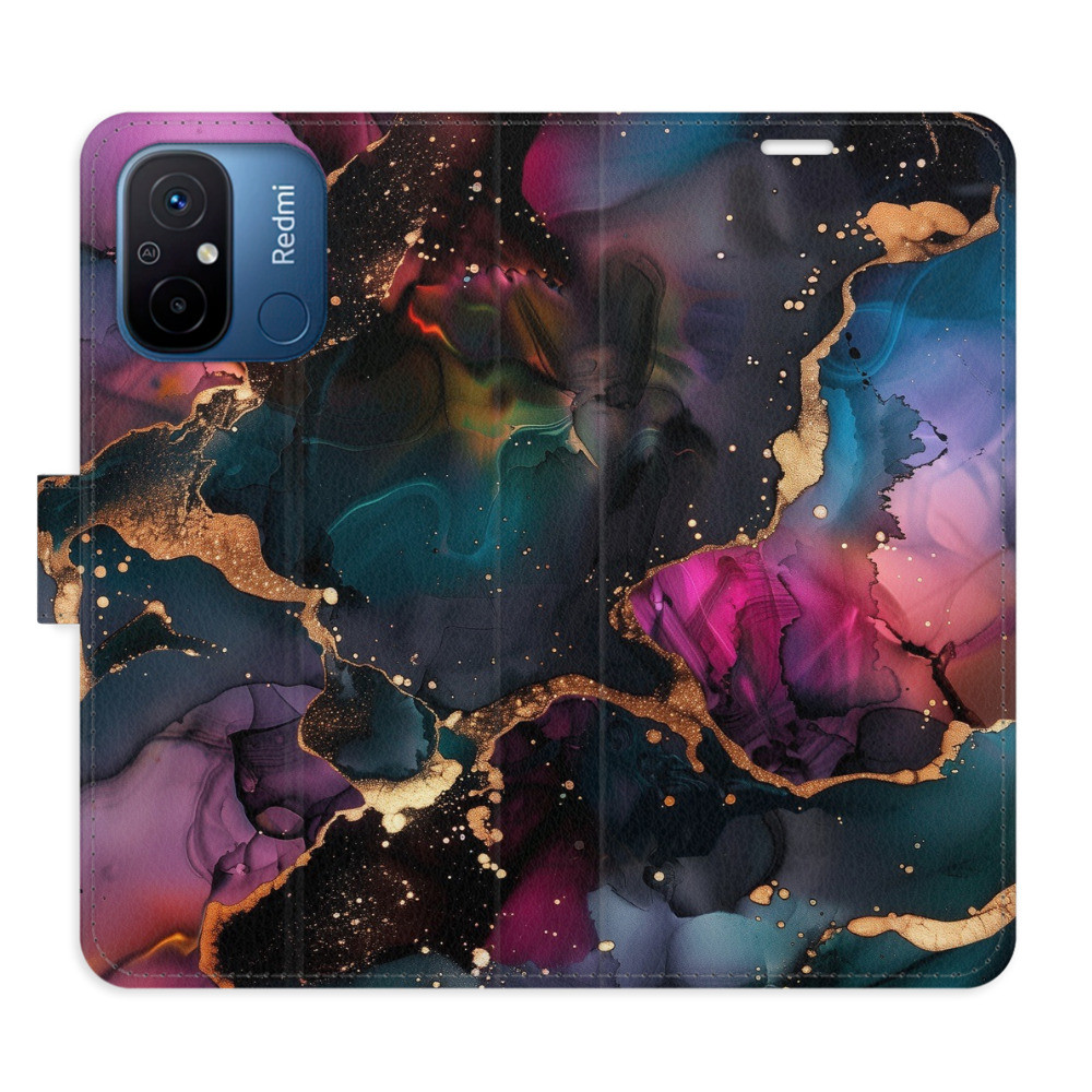 Flipové puzdro iSaprio - Dark Marble - Xiaomi Redmi 12C