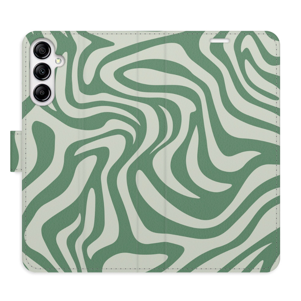 Flipové puzdro iSaprio - Zebra Green 02 - Samsung Galaxy A14 / A14 5G