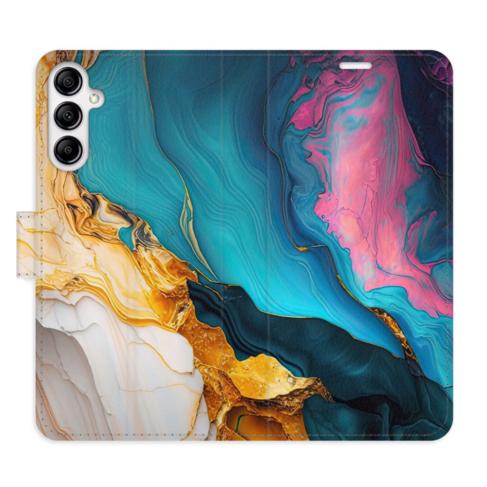 Flipové puzdro iSaprio - Colourful Marble - Samsung Galaxy A14 / A14 5G