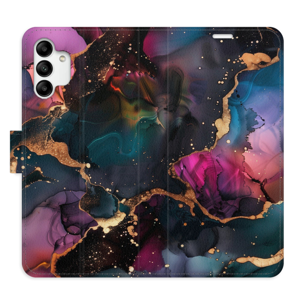 Flipové puzdro iSaprio - Dark Marble - Samsung Galaxy A04s