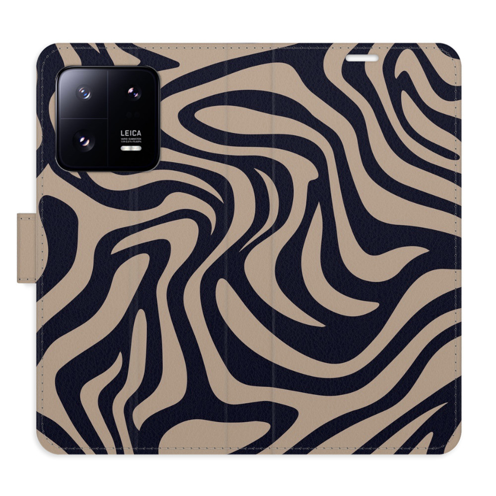Flipové puzdro iSaprio - Zebra Black 02 - Xiaomi 13 Pro