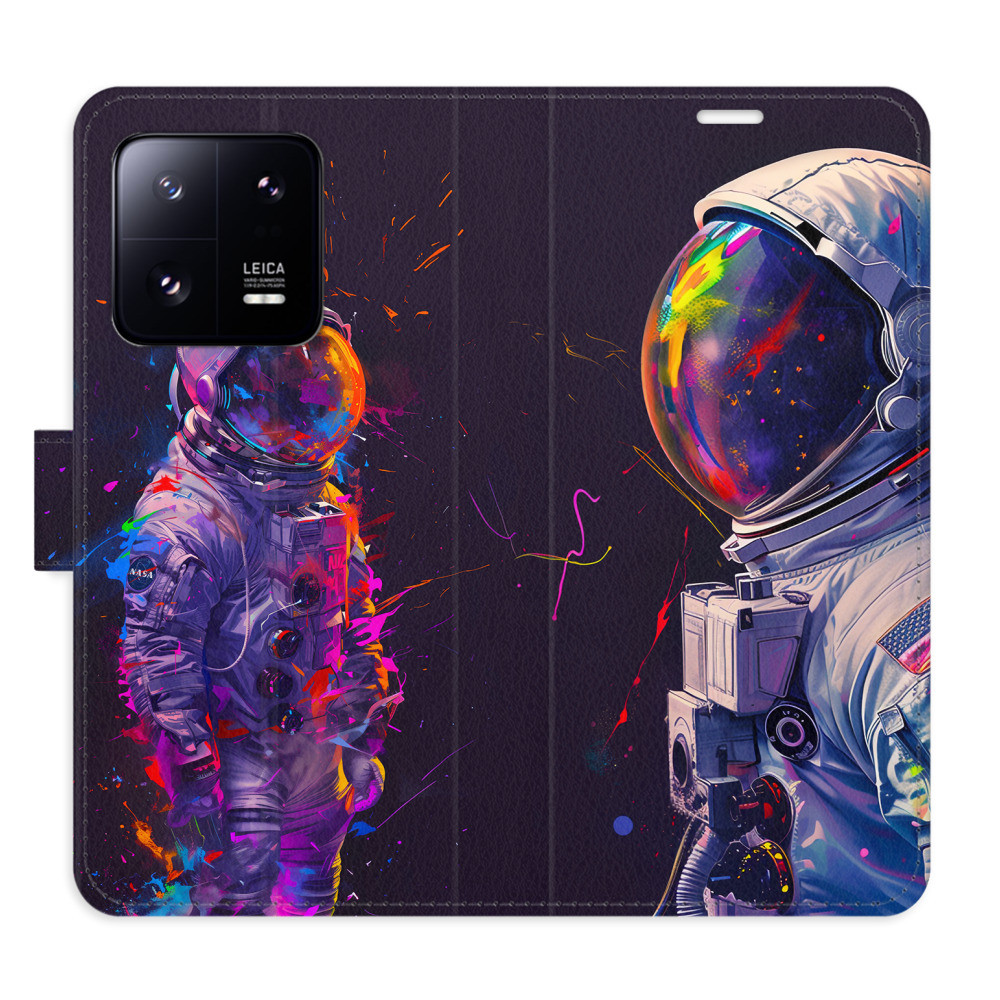 Flipové puzdro iSaprio - Neon Astronaut 02 - Xiaomi 13 Pro