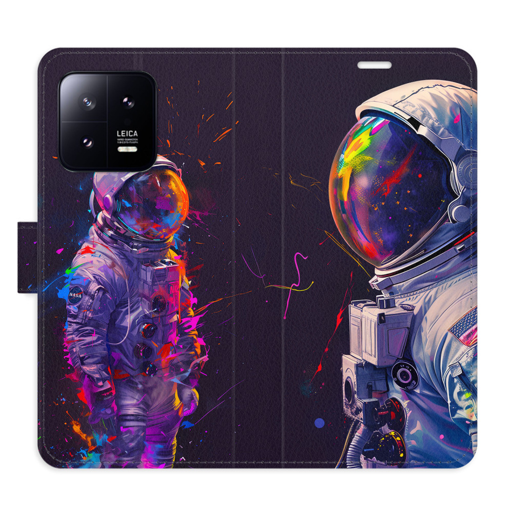 Flipové puzdro iSaprio - Neon Astronaut 02 - Xiaomi 13
