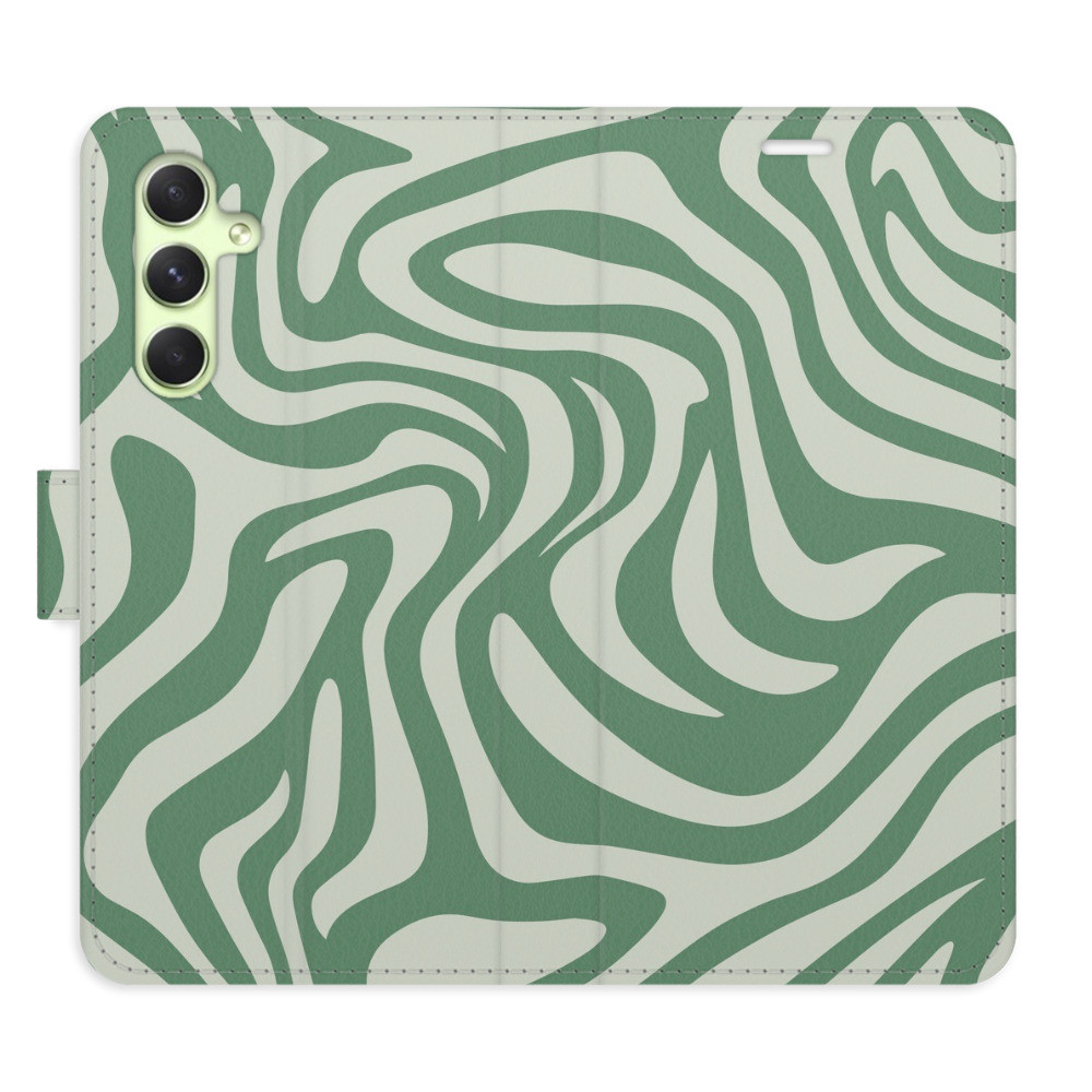 Flipové puzdro iSaprio - Zebra Green 02 - Samsung Galaxy A54 5G