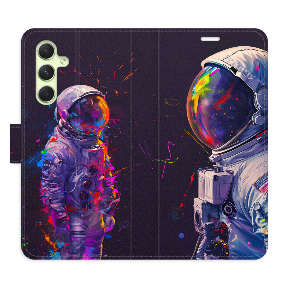 Flipové puzdro iSaprio - Neon Astronaut 02 - Samsung Galaxy A54 5G