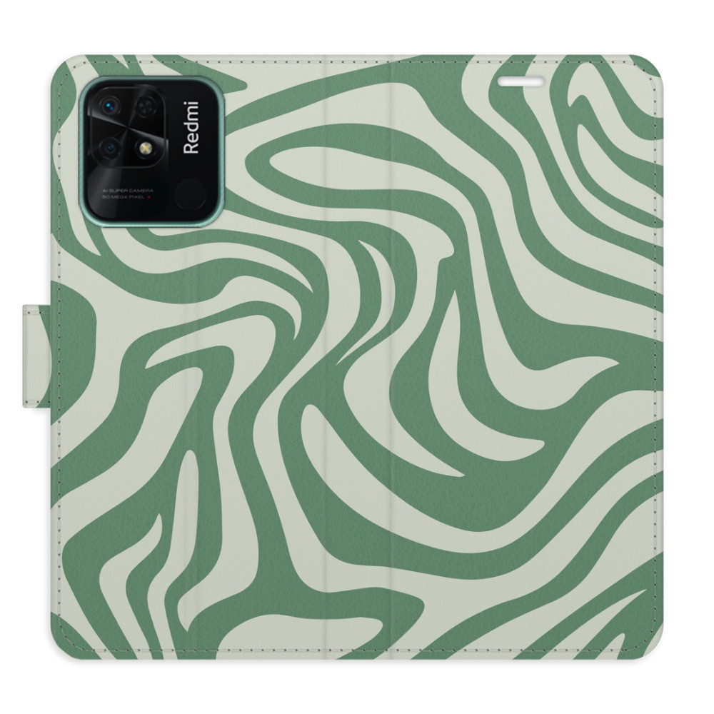 Flipové puzdro iSaprio - Zebra Green 02 - Xiaomi Redmi 10C