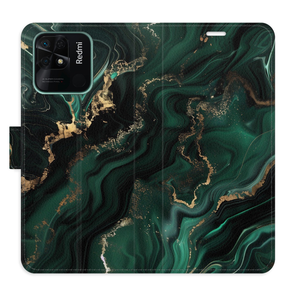 Flipové puzdro iSaprio - Emerald 02 - Xiaomi Redmi 10C