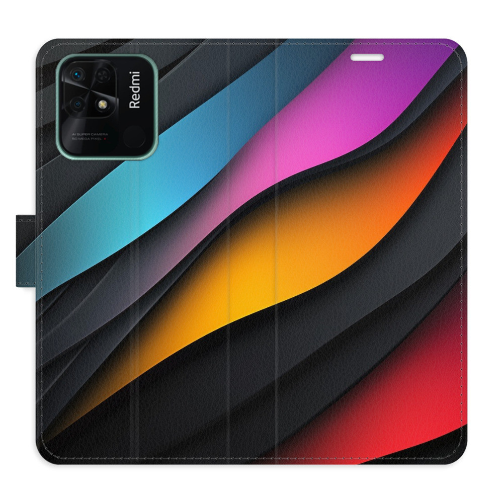Flipové puzdro iSaprio - Color Waves - Xiaomi Redmi 10C