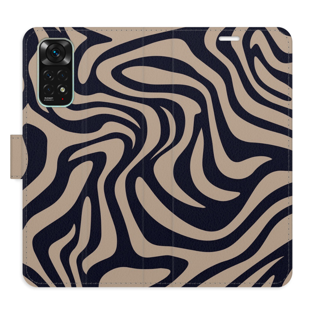 Flipové puzdro iSaprio - Zebra Black 02 - Xiaomi Redmi Note 11 / Note 11S