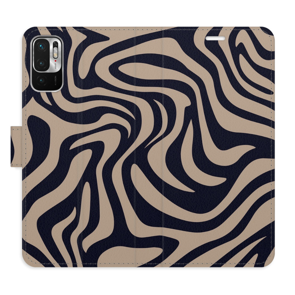 Flipové puzdro iSaprio - Zebra Black 02 - Xiaomi Redmi Note 10 5G
