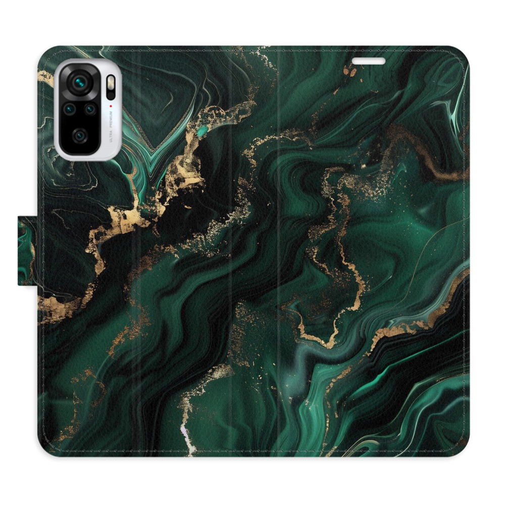 Flipové puzdro iSaprio - Emerald 02 - Xiaomi Redmi Note 10 / Note 10S
