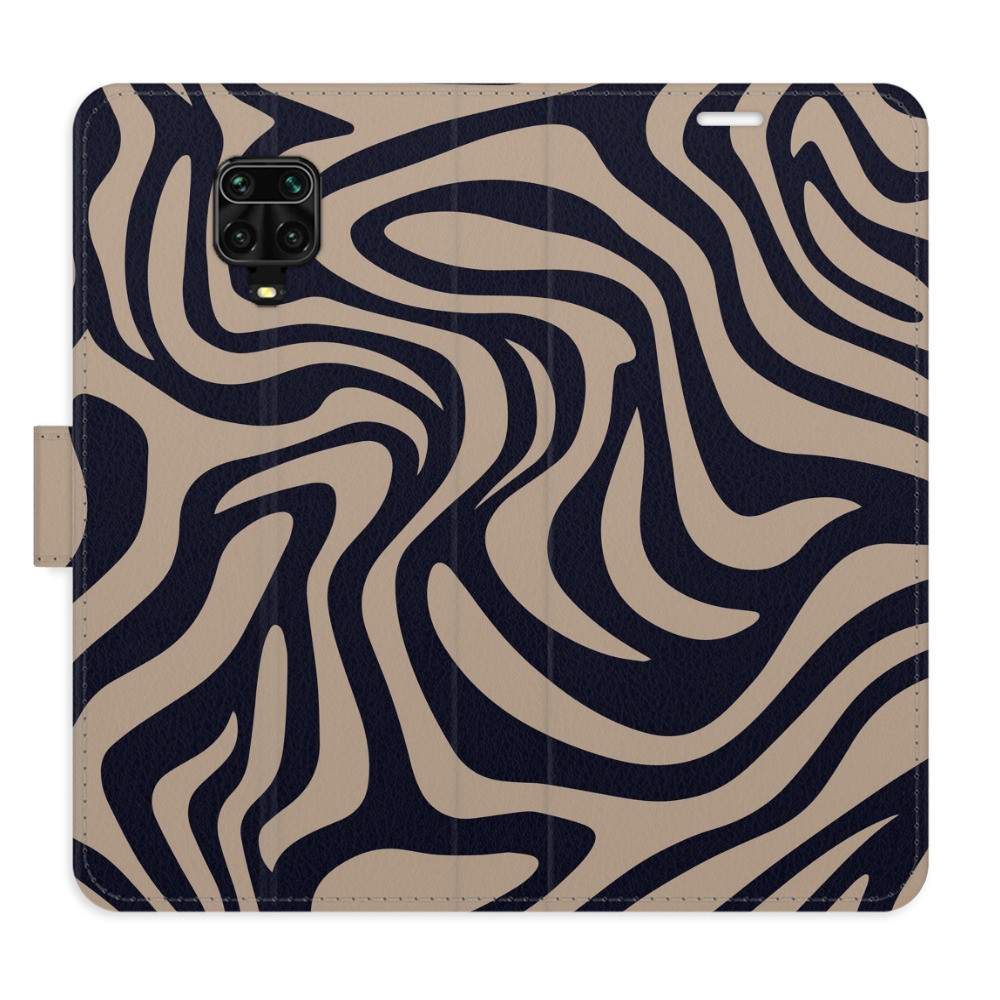 Flipové puzdro iSaprio - Zebra Black 02 - Xiaomi Redmi Note 9 Pro / Note 9S
