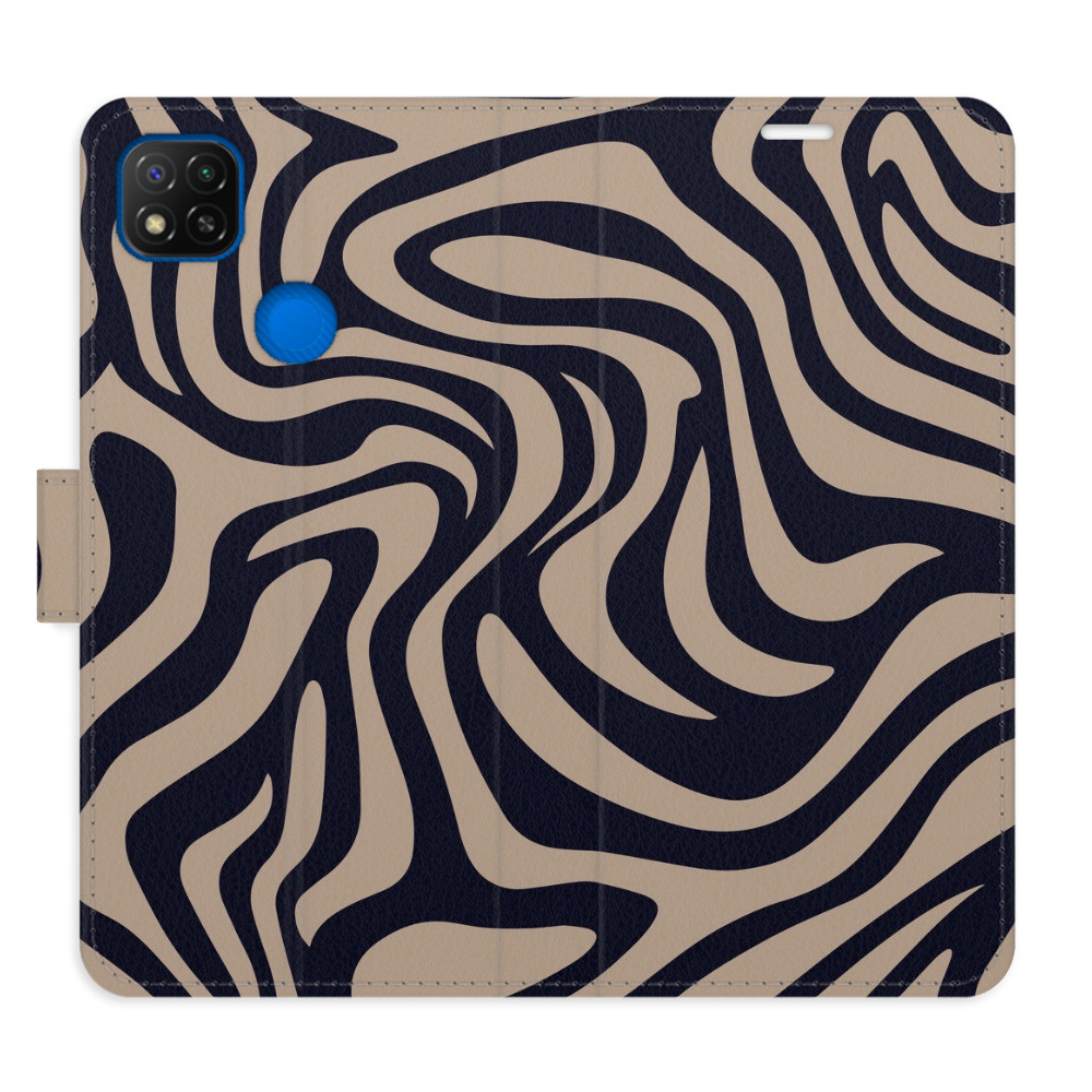 Flipové puzdro iSaprio - Zebra Black 02 - Xiaomi Redmi 9C