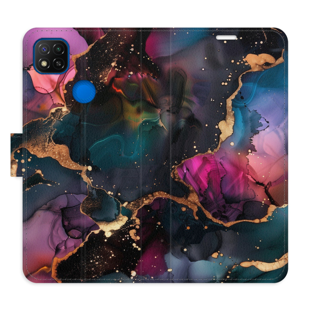 Flipové puzdro iSaprio - Dark Marble - Xiaomi Redmi 9C