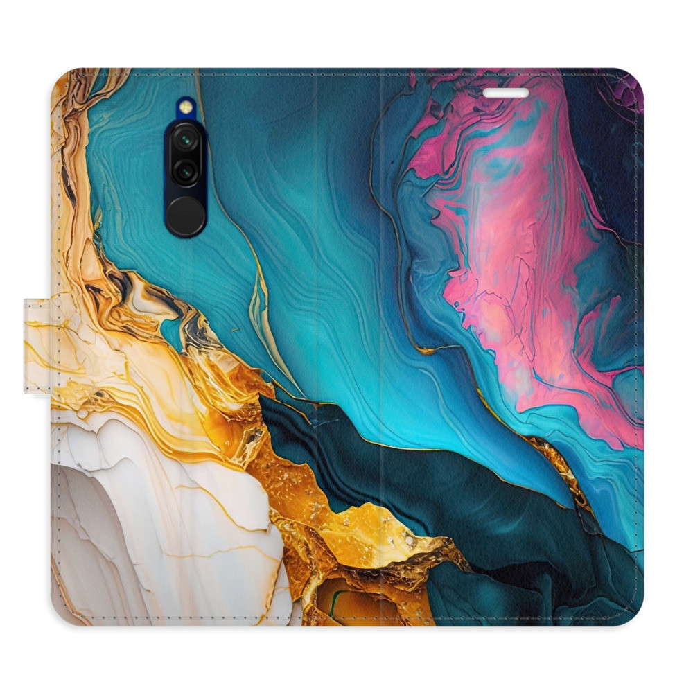 Flipové puzdro iSaprio - Colourful Marble - Xiaomi Redmi 8