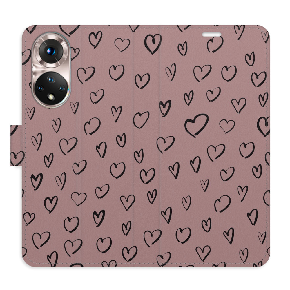Flipové puzdro iSaprio - Heart Dark 02 - Honor 50 / Nova 9