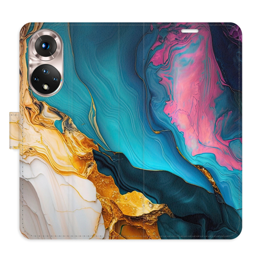 Flipové puzdro iSaprio - Colourful Marble - Honor 50 / Nova 9