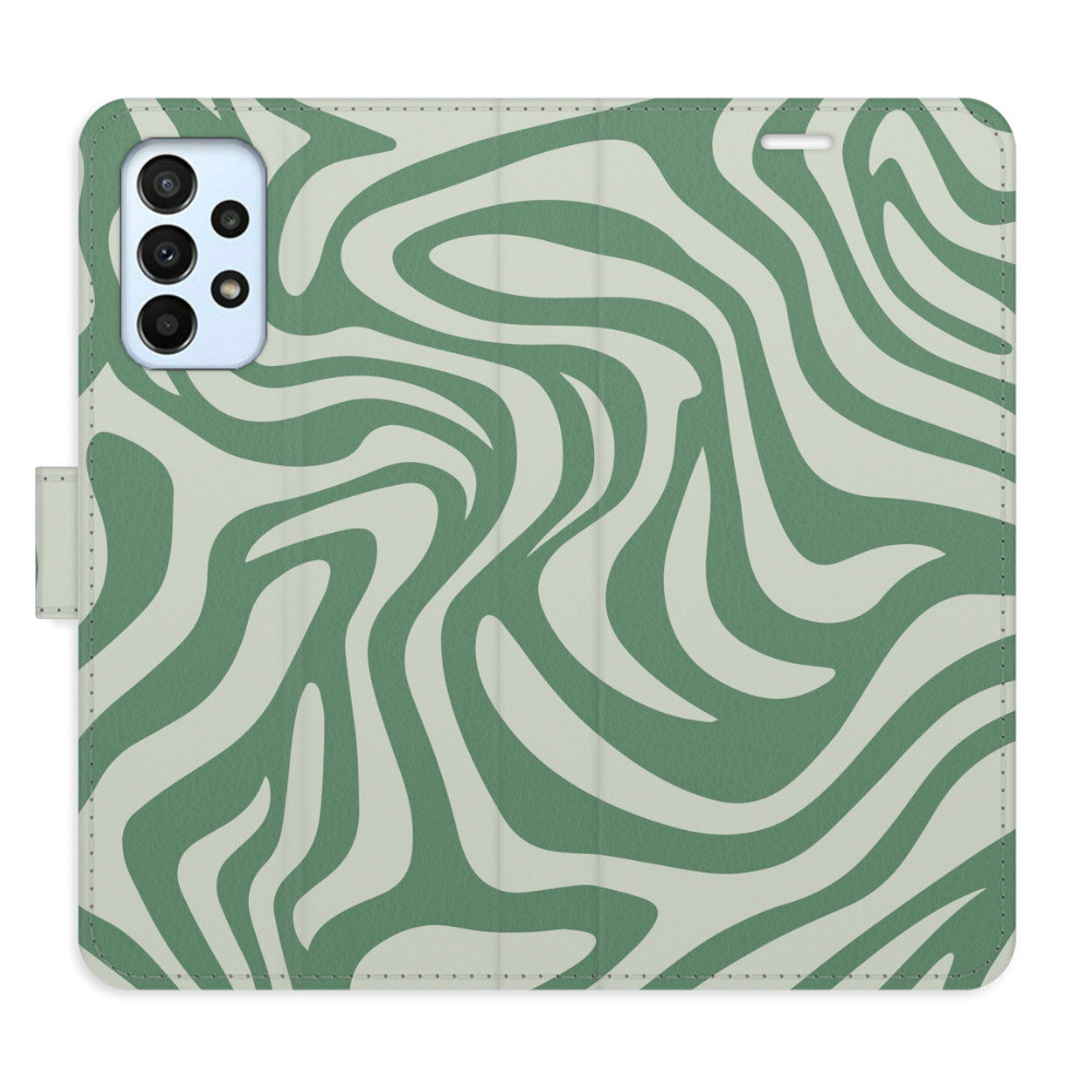 Flipové puzdro iSaprio - Zebra Green 02 - Samsung Galaxy A23 / A23 5G