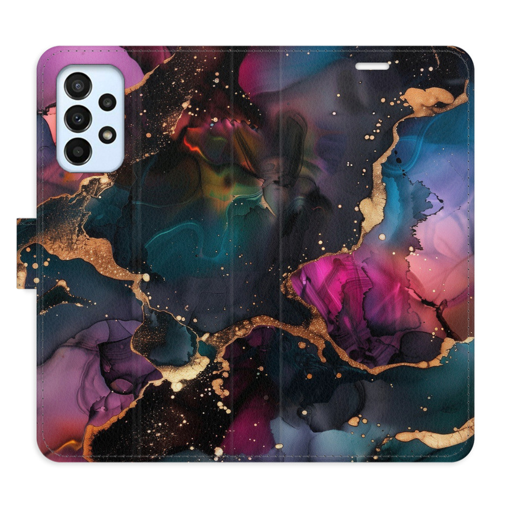 Flipové puzdro iSaprio - Dark Marble - Samsung Galaxy A23 / A23 5G