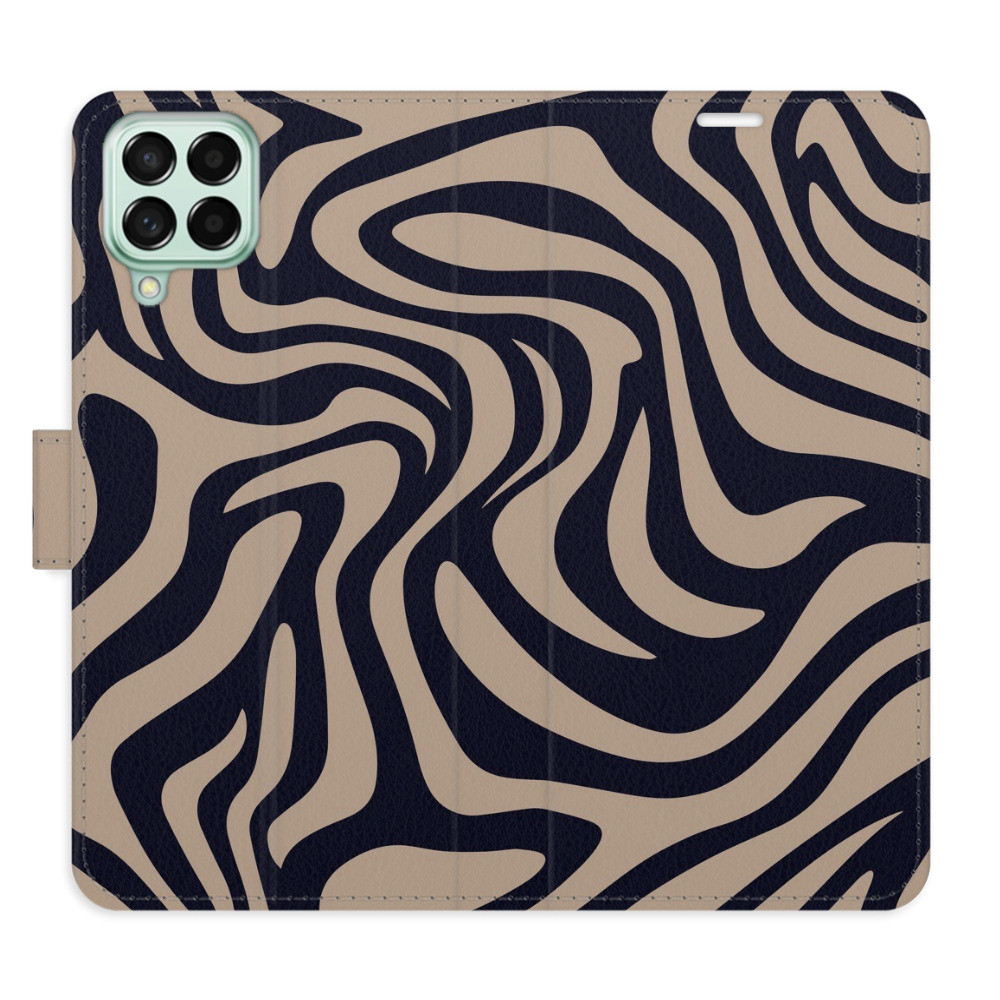 Flipové puzdro iSaprio - Zebra Black 02 - Samsung Galaxy M53 5G