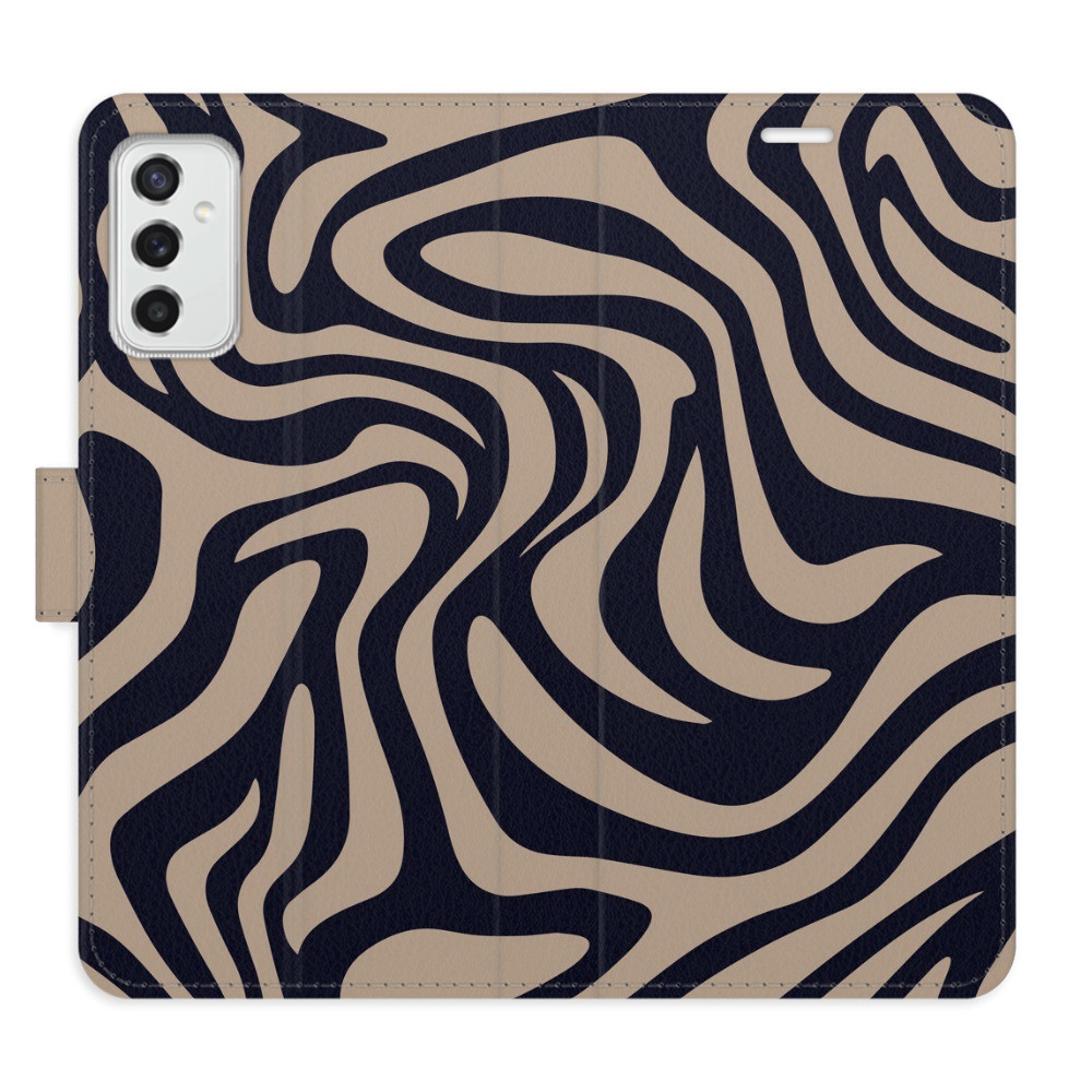Flipové puzdro iSaprio - Zebra Black 02 - Samsung Galaxy M52 5G