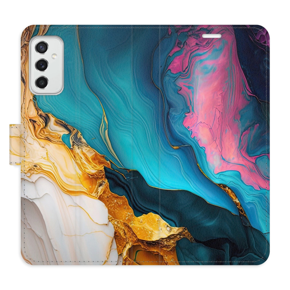 Flipové puzdro iSaprio - Colourful Marble - Samsung Galaxy M52 5G