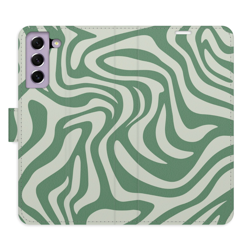 Flipové puzdro iSaprio - Zebra Green 02 - Samsung Galaxy S21 FE 5G
