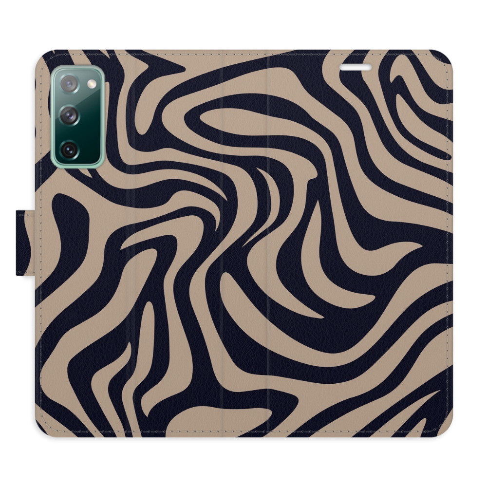 Flipové puzdro iSaprio - Zebra Black 02 - Samsung Galaxy S20 FE